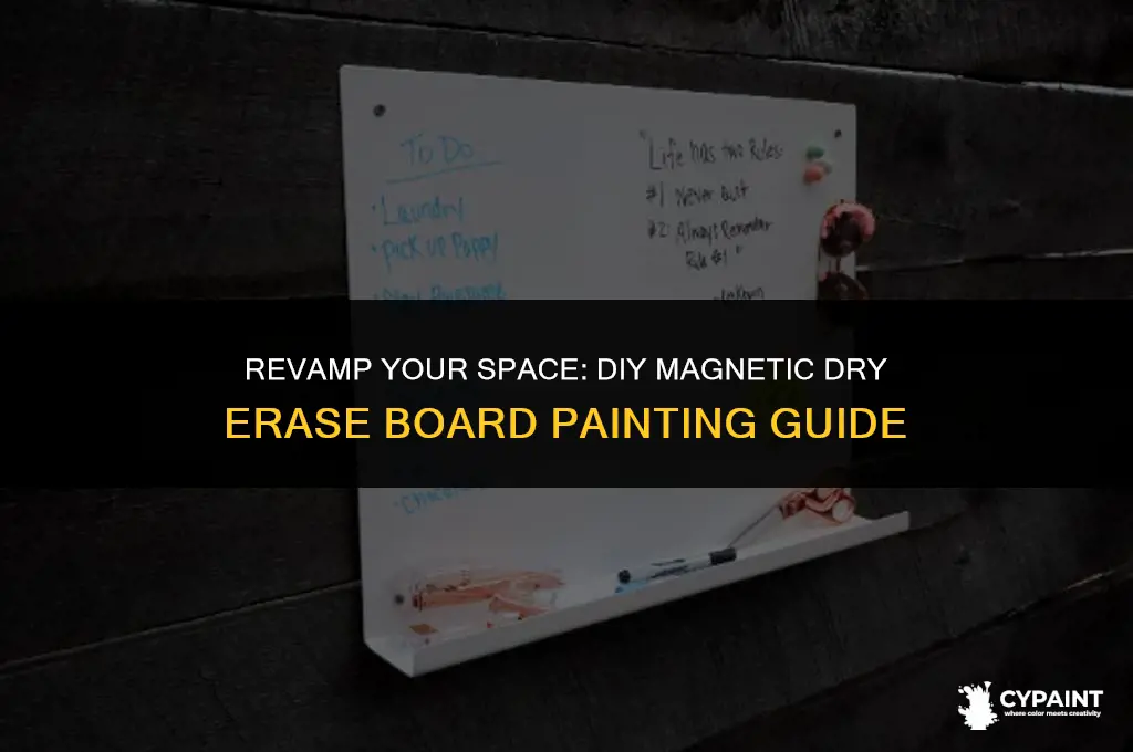 can you paint a magnetic dry erase board