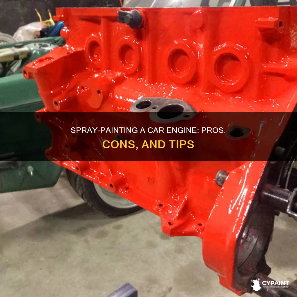 can you paint a motor with it inside tryck