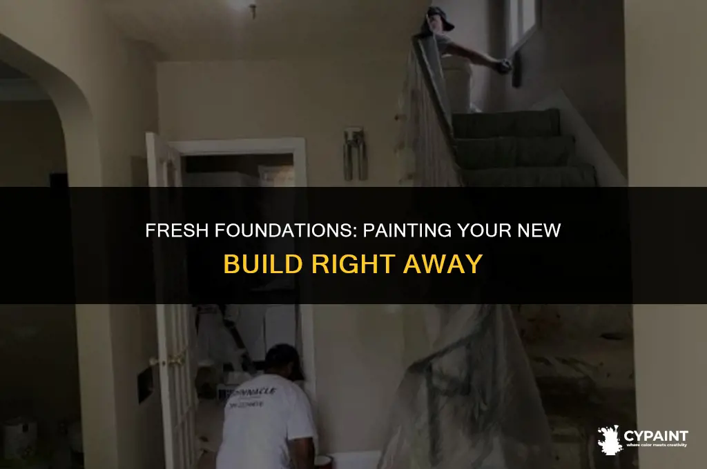 can you paint a new build straight away