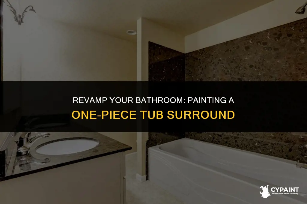 can you paint a one piece tub surround