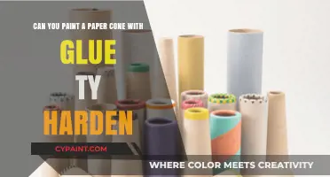 How to Paint and Harden a Paper Cone with Glue Easily
