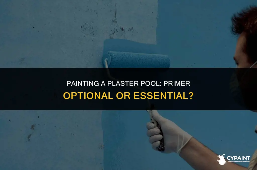 can you paint a plaster pool without primer