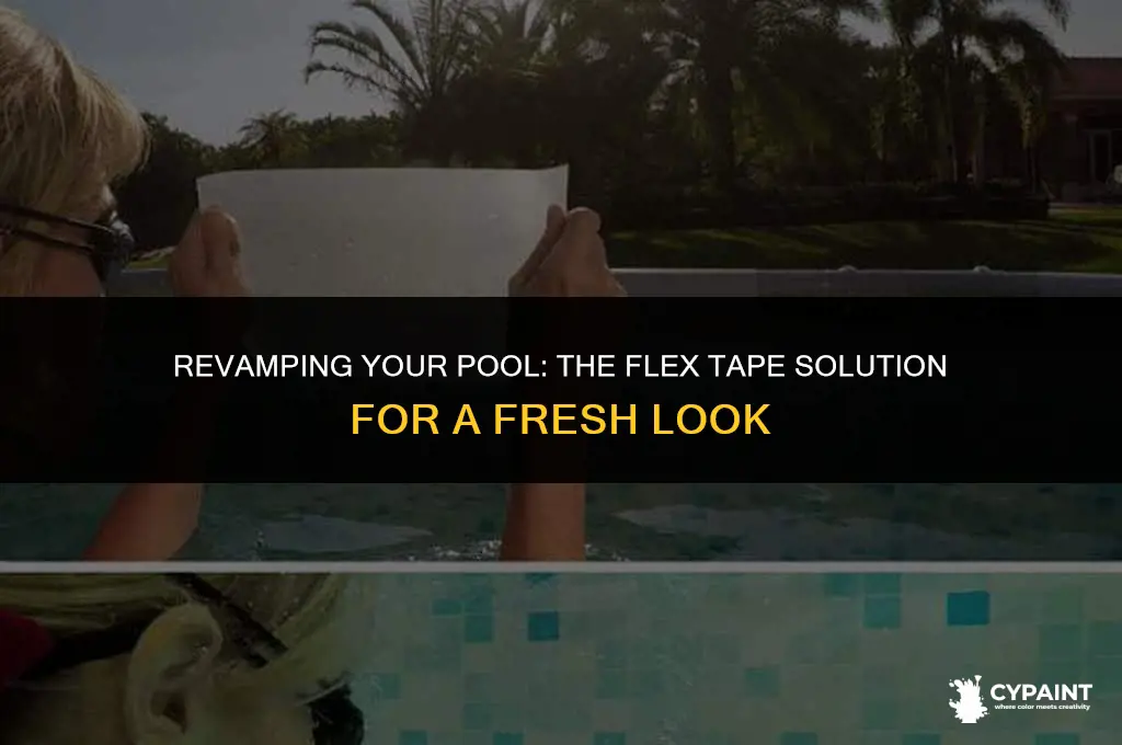 can you paint a pool with flex tape