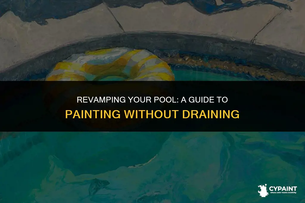 can you paint a pool without draining it