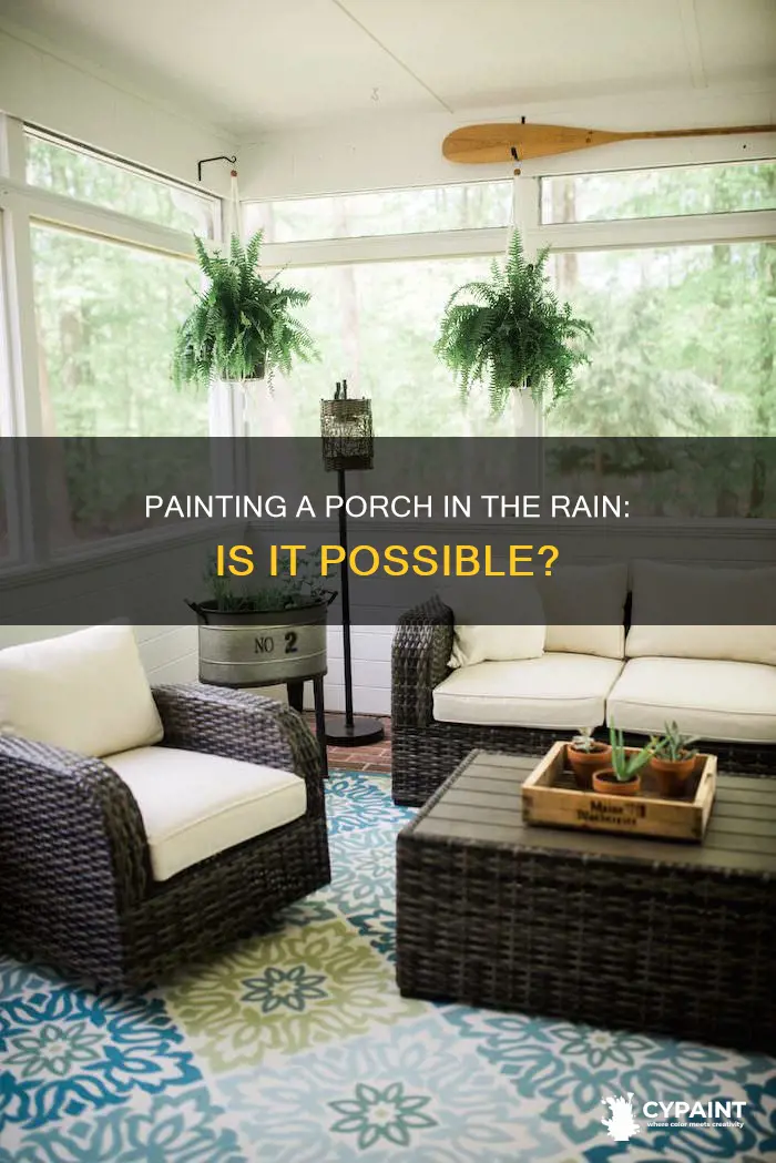 can you paint a porch if it