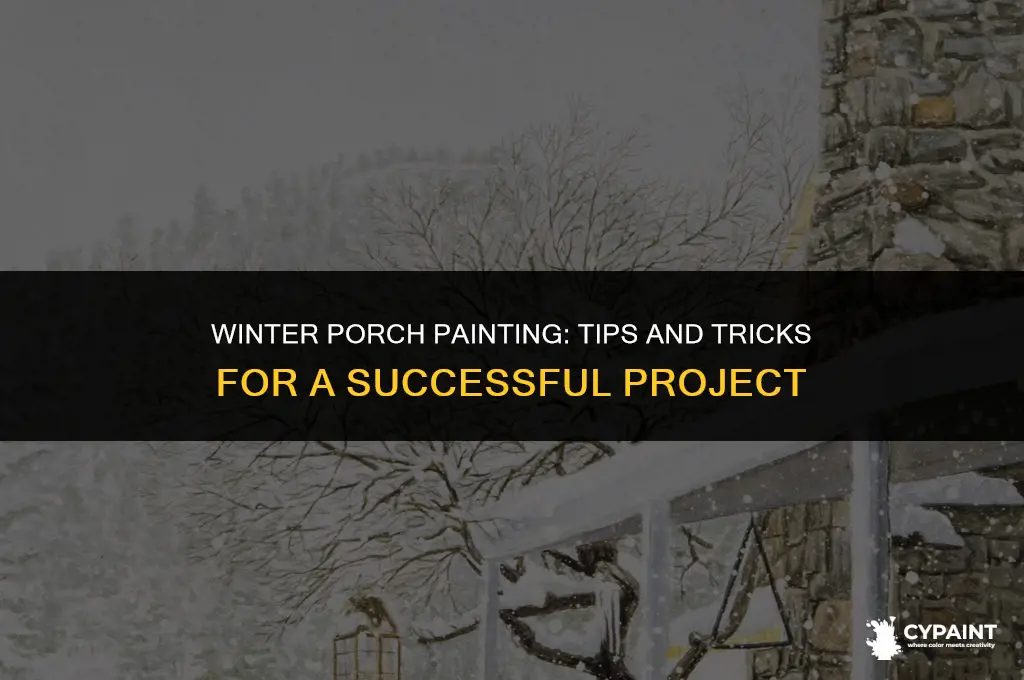 can you paint a porch in the winter