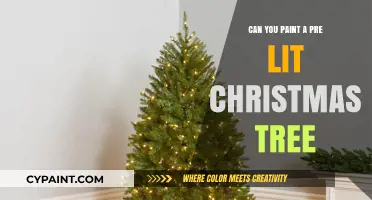 Festive Illumination: Painting a Pre-Lit Christmas Tree