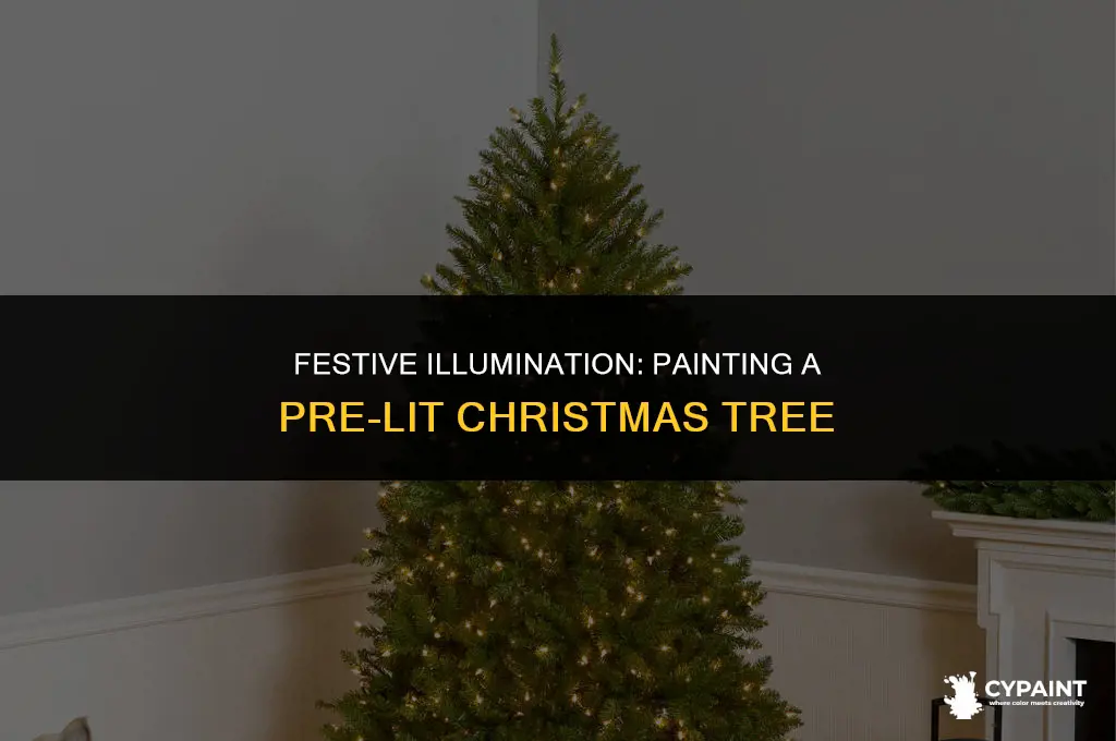 can you paint a pre lit christmas tree