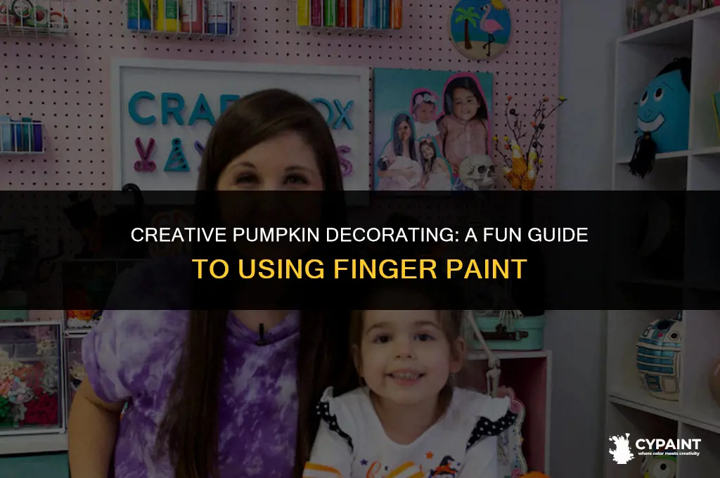 can you paint a pumpkin with finger paint