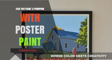 Crafting Autumn Magic: Painting Pumpkins with Poster Paint