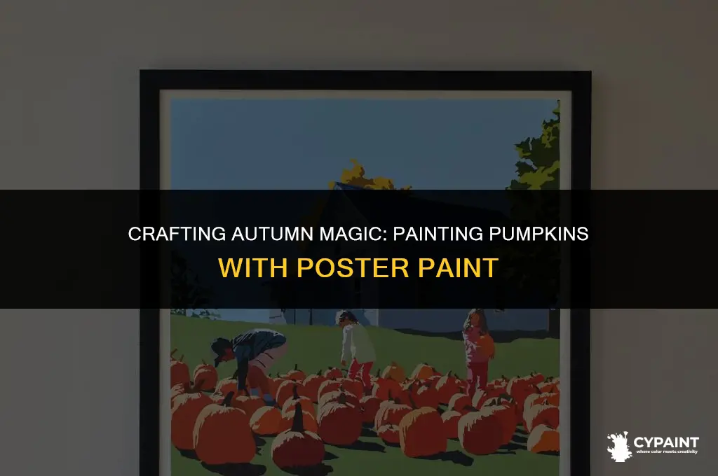 can you paint a pumpkin with poster paint