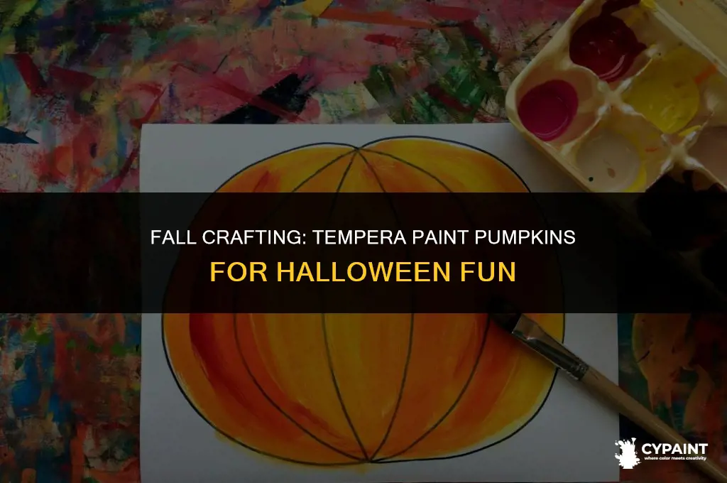 can you paint a pumpkin with tempera paint