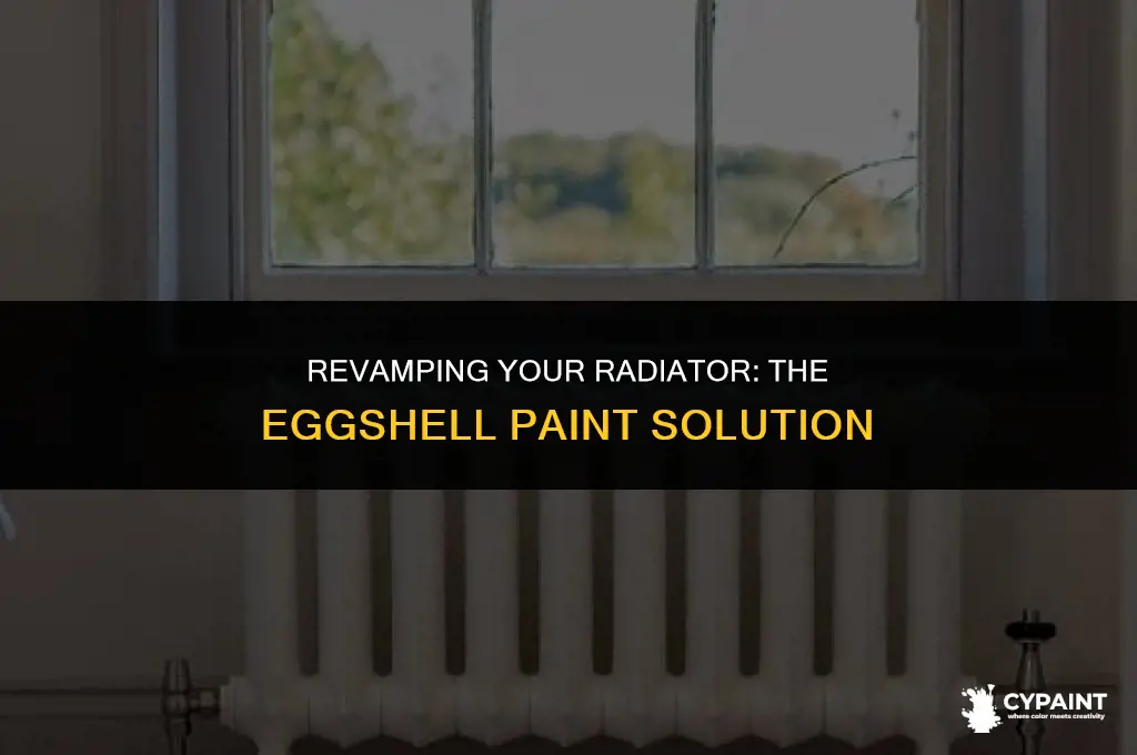 can you paint a radiator with eggshell paint