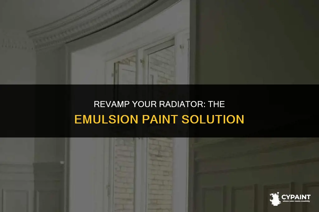 can you paint a radiator with emulsion paint