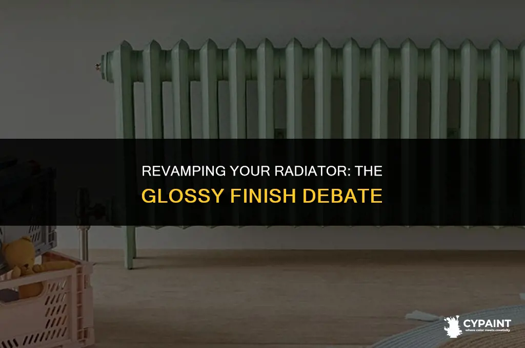 can you paint a radiator with gloss paint