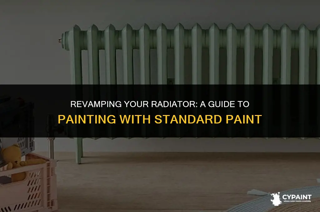 can you paint a radiator with normal paint