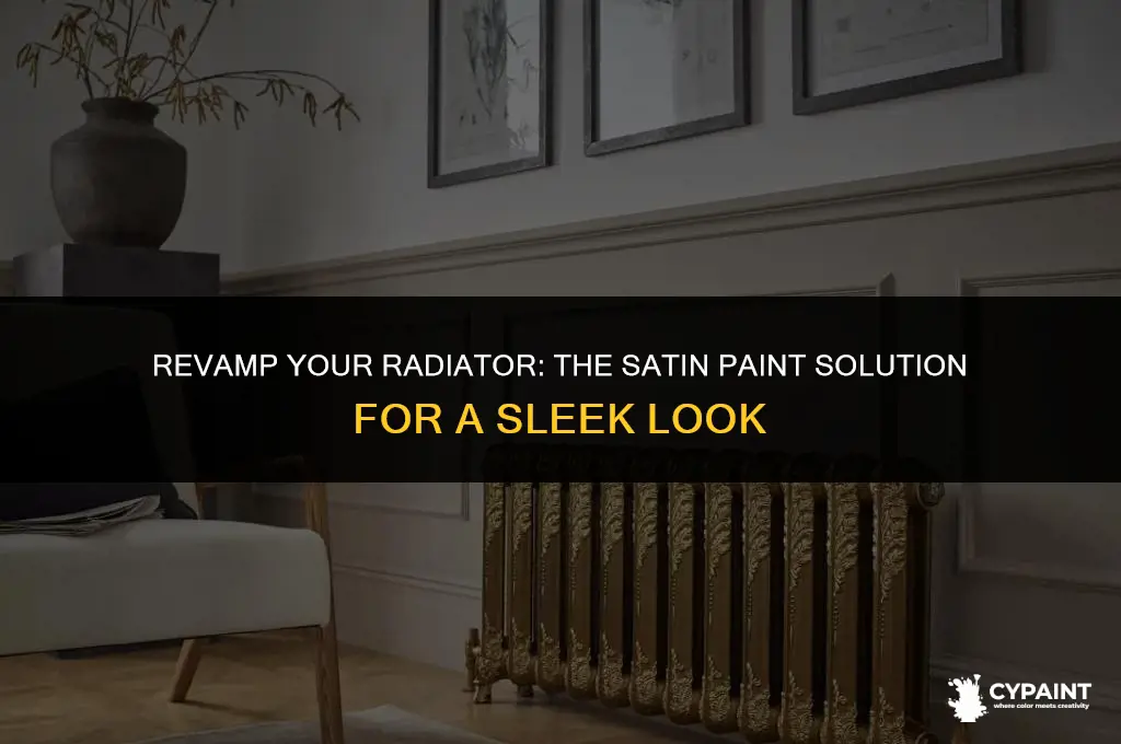 can you paint a radiator with satin paint