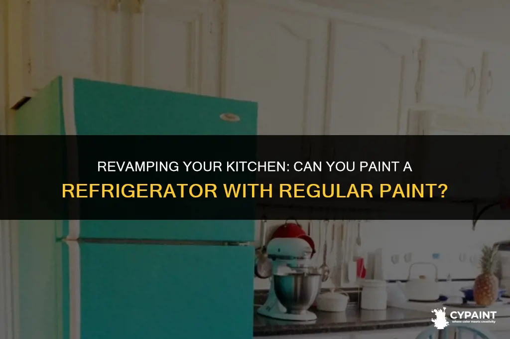 can you paint a refrigerator with regular paint