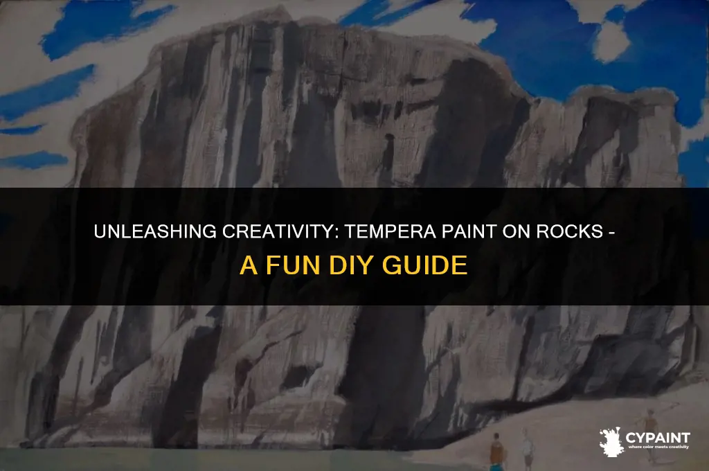 can you paint a rock with tempera paint
