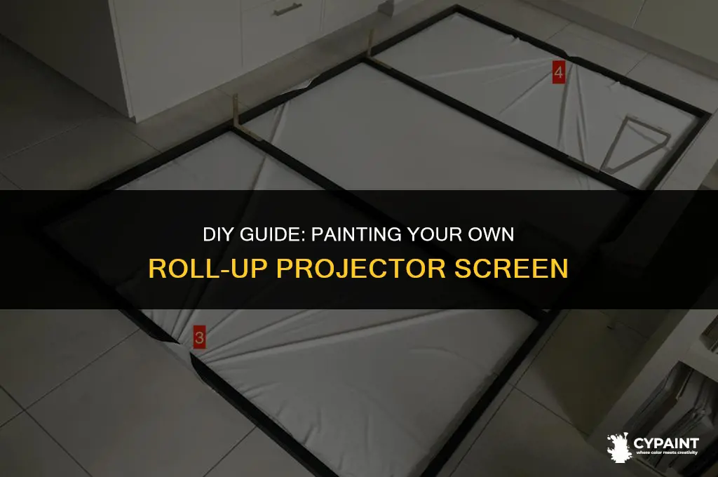 can you paint a roll up projector screen