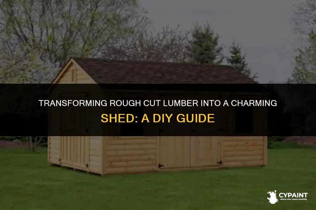can you paint a rough cut lumber shed