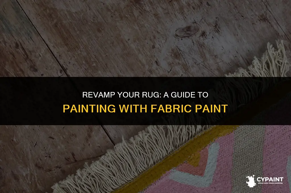 can you paint a rug with fabric paint