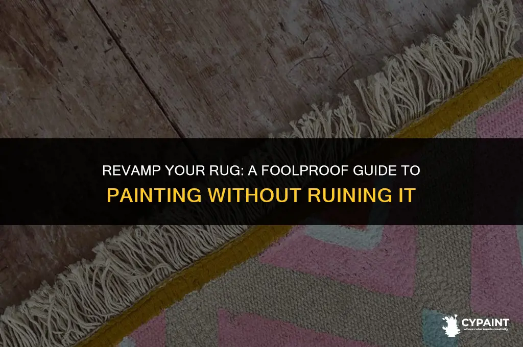can you paint a rug without ruining it