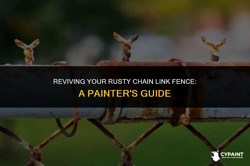 can you paint a rusty chain link fence