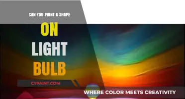 Illuminating Artistry: Painting Shapes on Light Bulbs
