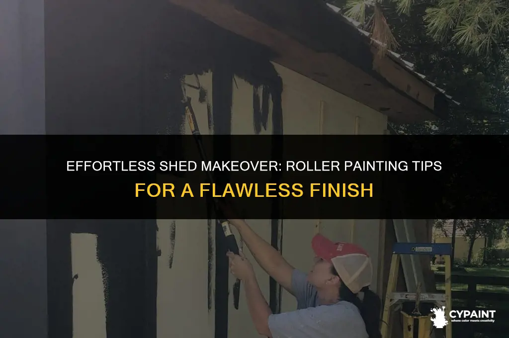 can you paint a shed with a roller