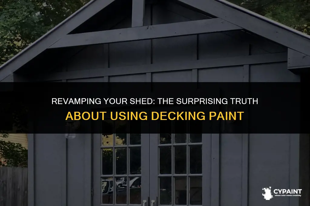 can you paint a shed with decking paint