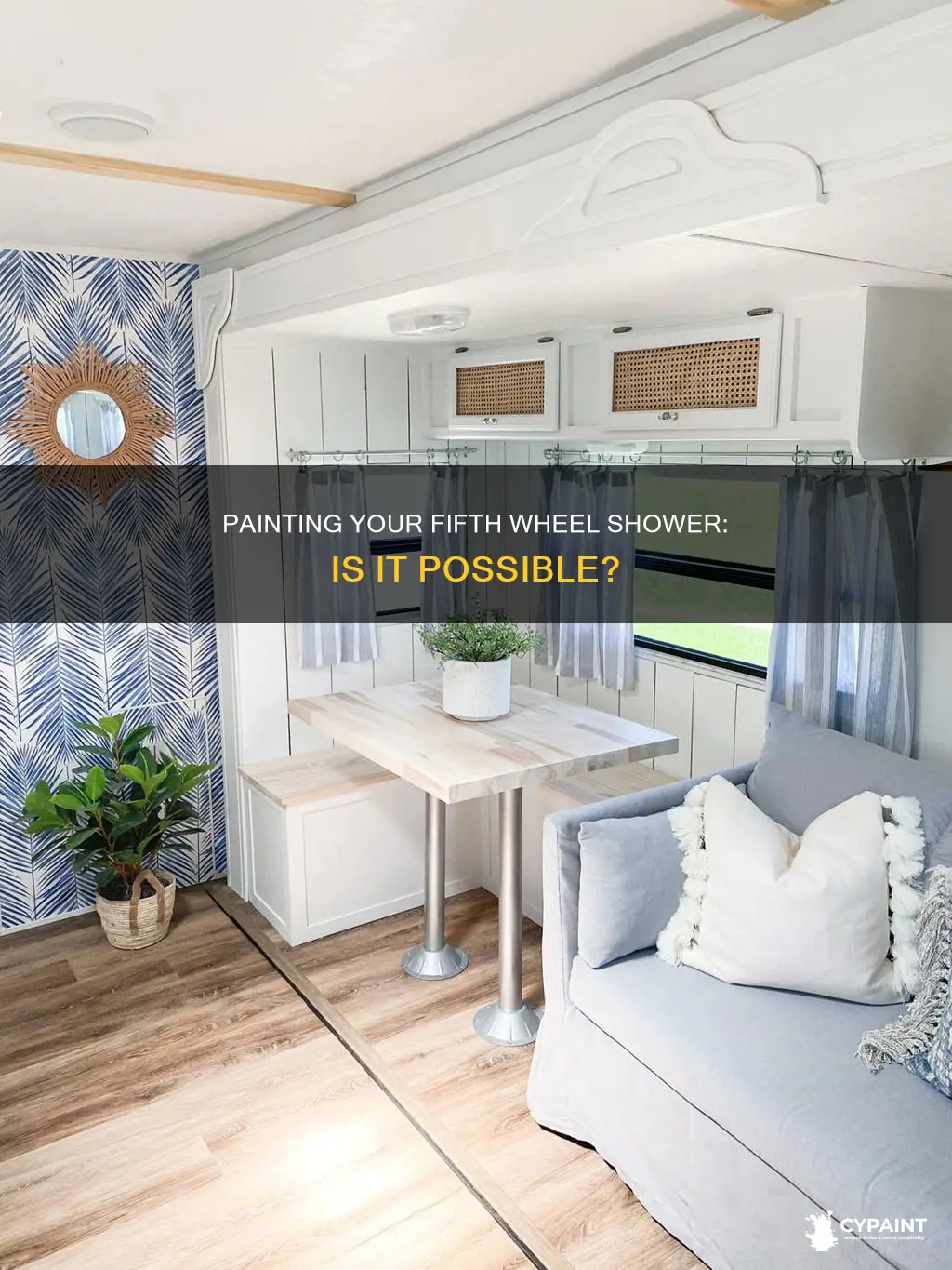 can you paint a shower in a fifth wheel