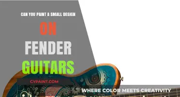 Custom Fender Guitars: Painting Small Designs