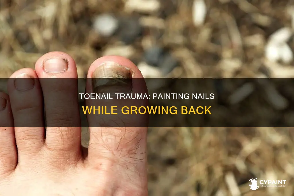 can you paint a toenail that is growing back