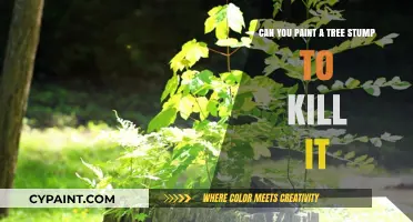 How Painting Tree Stumps Can Kill Them