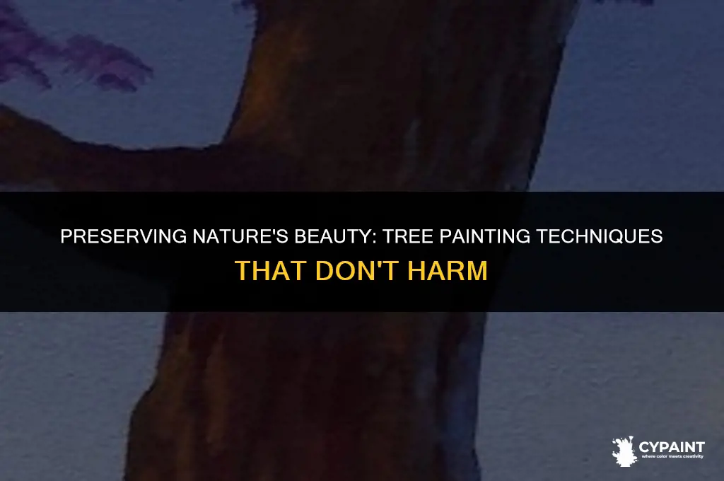 can you paint a tree without killing it