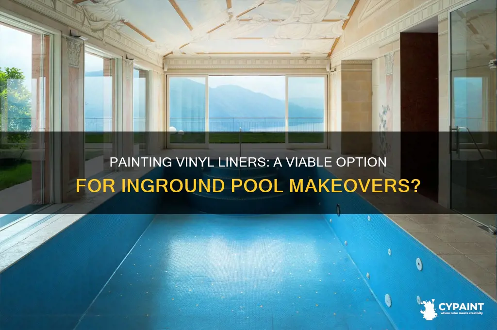can you paint a vinyl liner in an inground pool