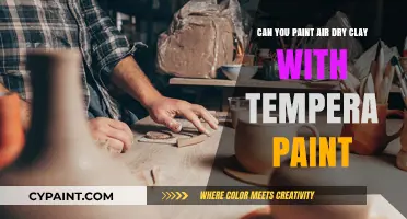 Tempera Paint on Air-Dry Clay: A Good Match?