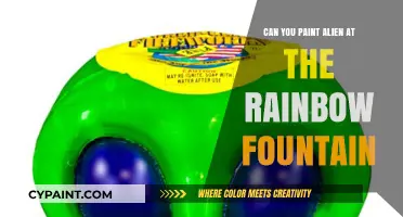 Exploring Cosmic Creativity: Painting Aliens at the Rainbow Fountain