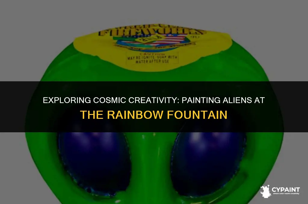 can you paint alien at the rainbow fountain
