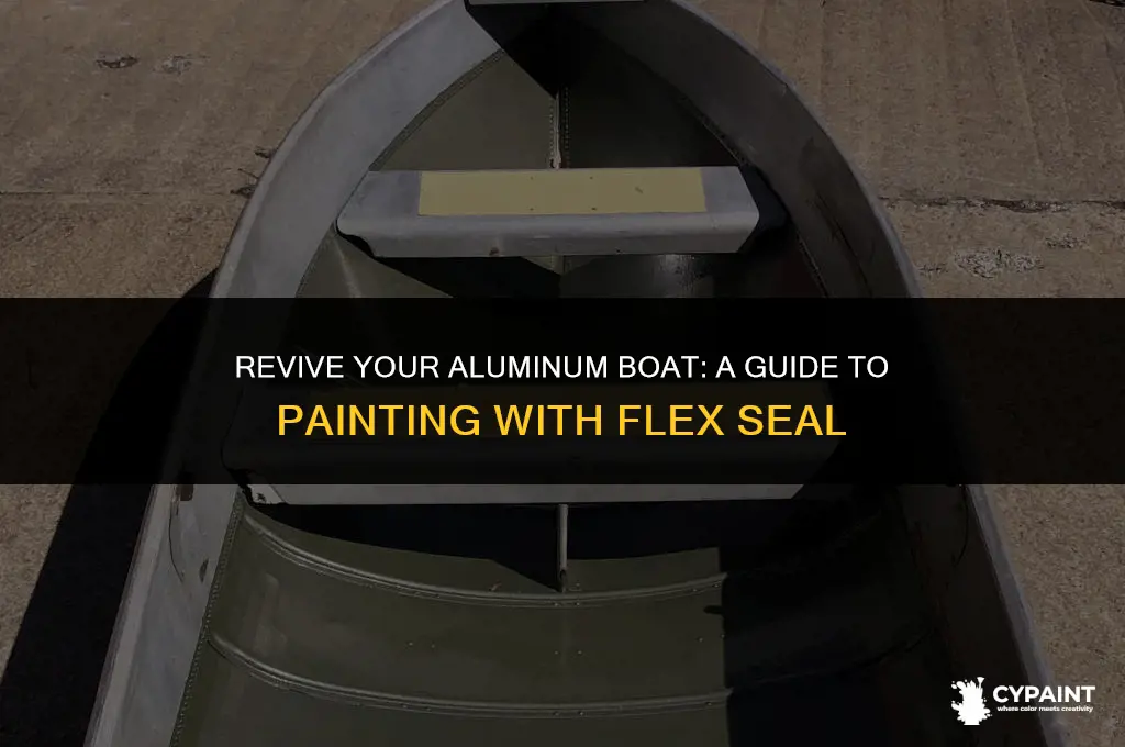 can you paint aluminum boat with flex seal