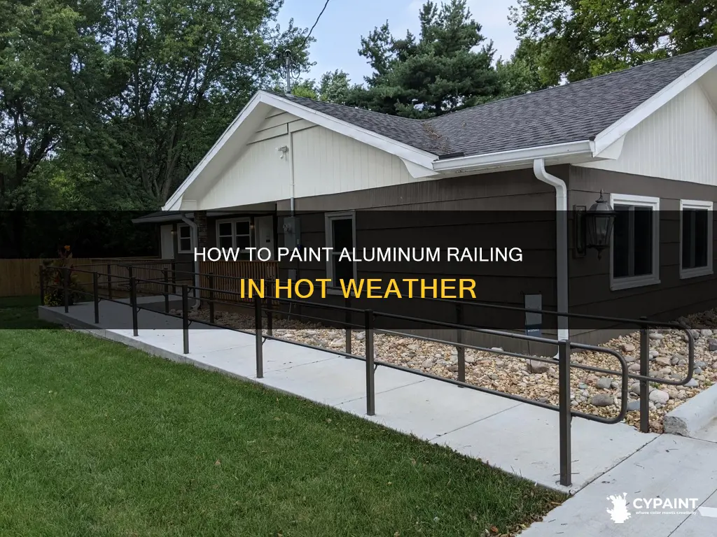 can you paint aluminum railing if it is hot