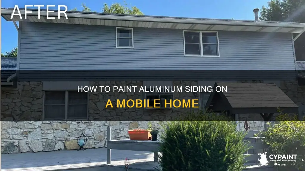 can you paint aluminum siding on a mobile home