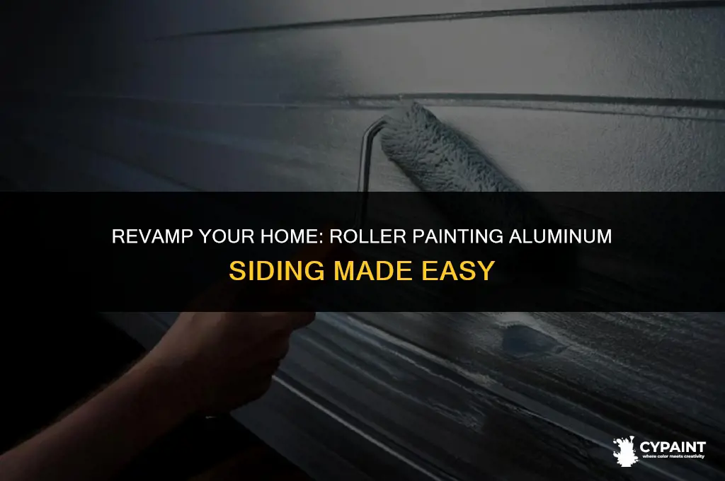 can you paint aluminum siding with a roller