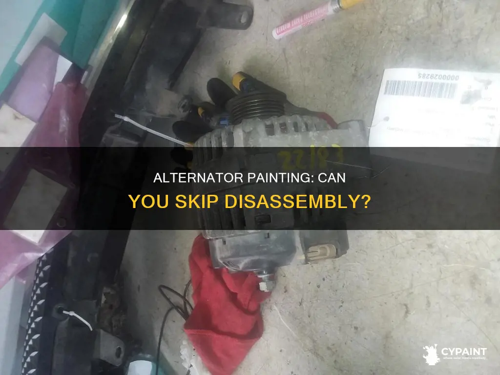 can you paint an alternator without taking it apart