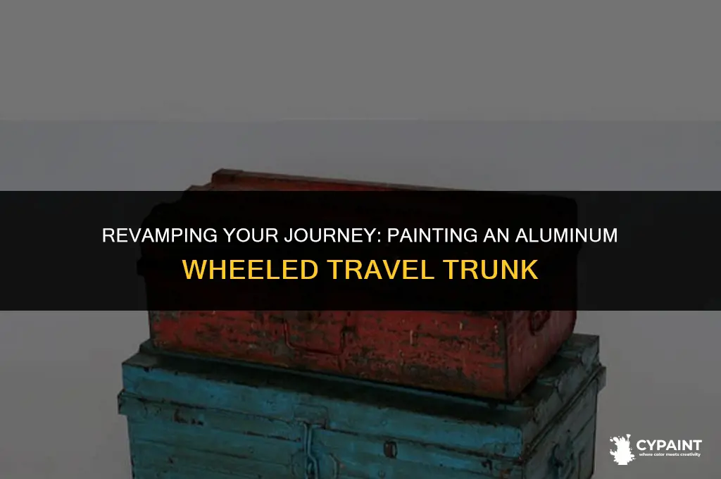 can you paint an aluminum wheeled travel trunk