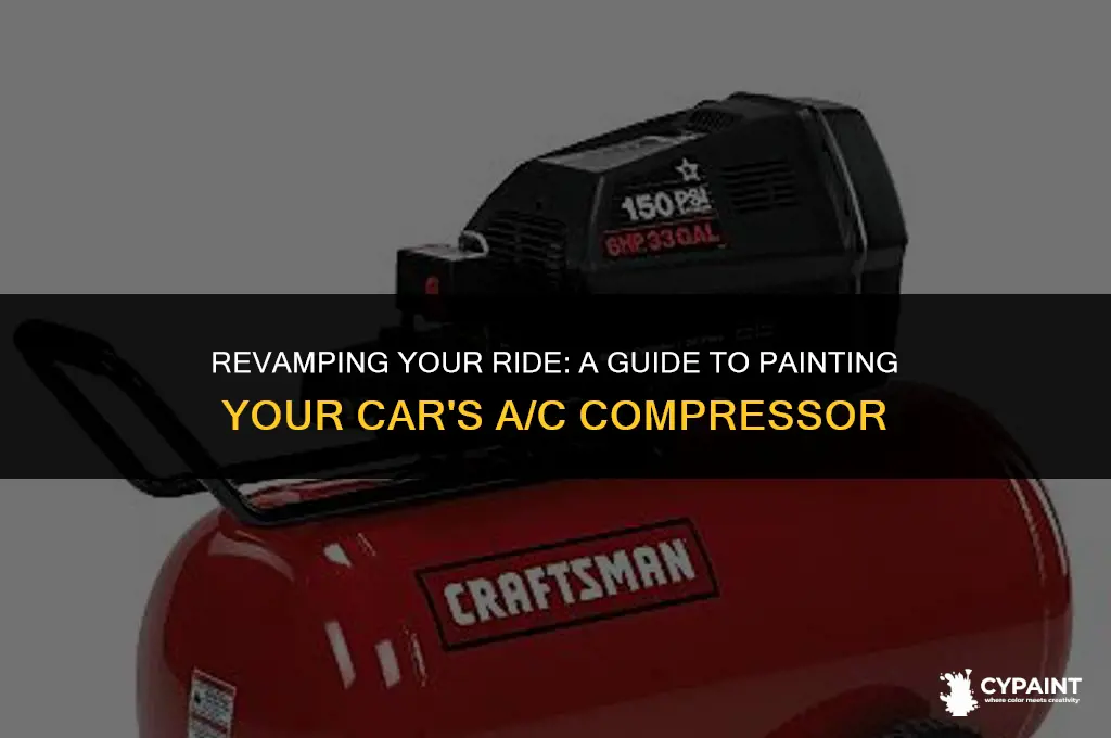 can you paint an auto a c compressor
