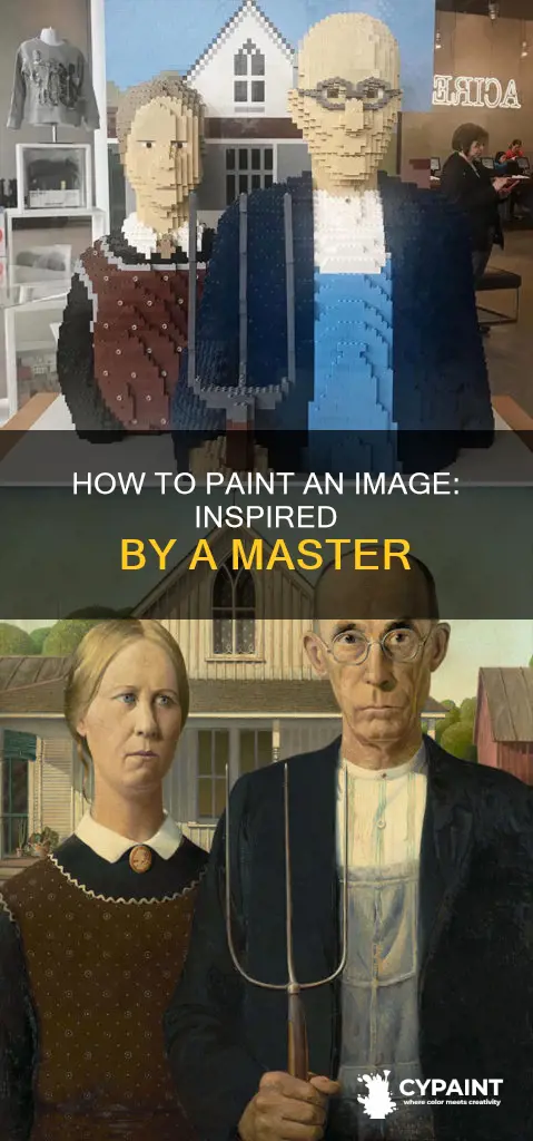 can you paint an image from another artist painting