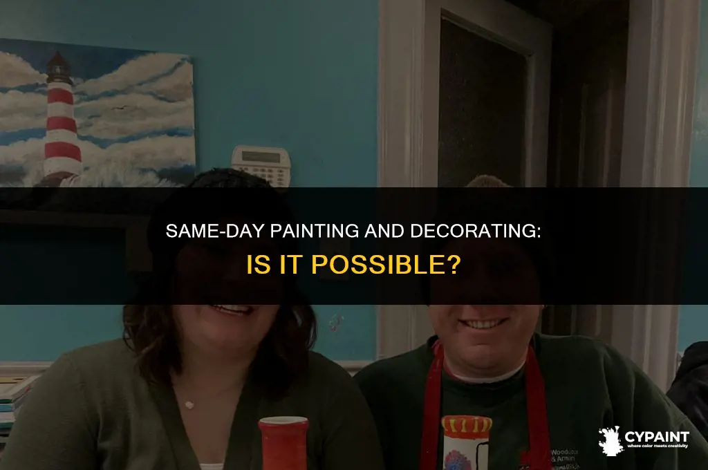 can you paint and decorate the same day