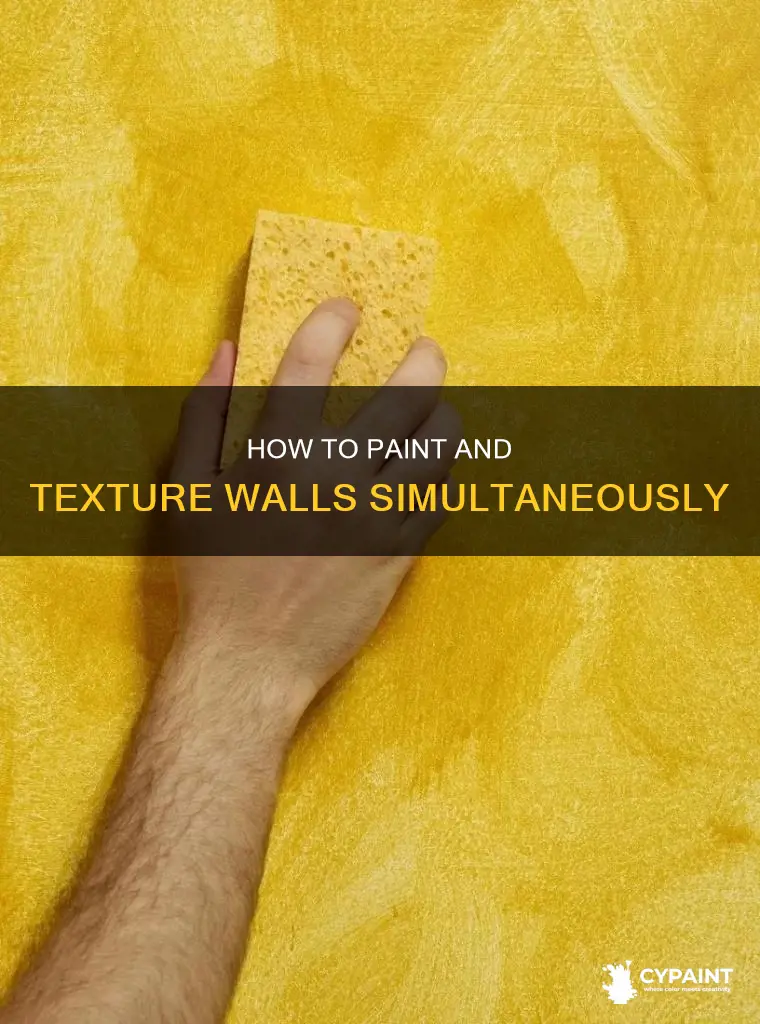 can you paint and texture at the same time